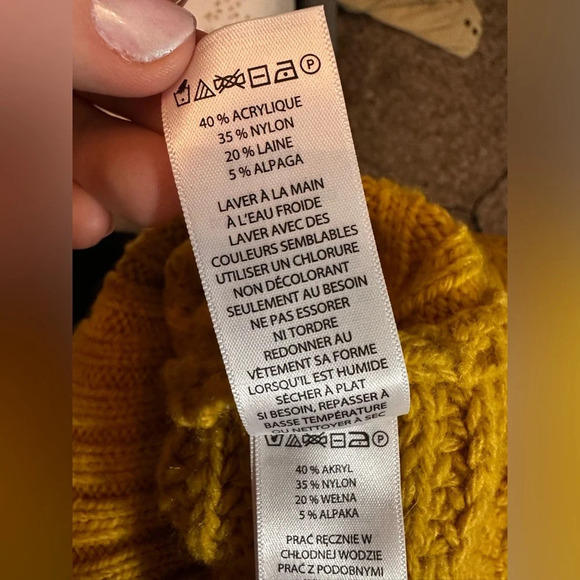 Yet Again Soft Comfy Wool Alpaca Blend Back Knot Tie Pullover Sweater Sz L #1416 - Picture 3 of 6